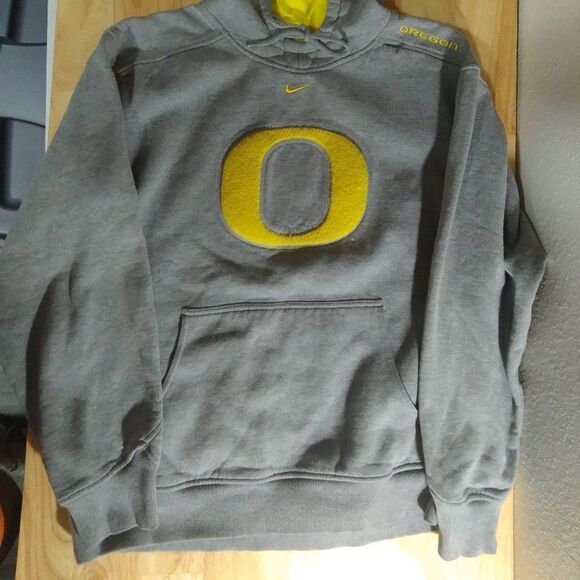 Vintage Nike Center Swoosh University of Oregon Ducks Hoodie Sweatshirt - Picture 2 of 9